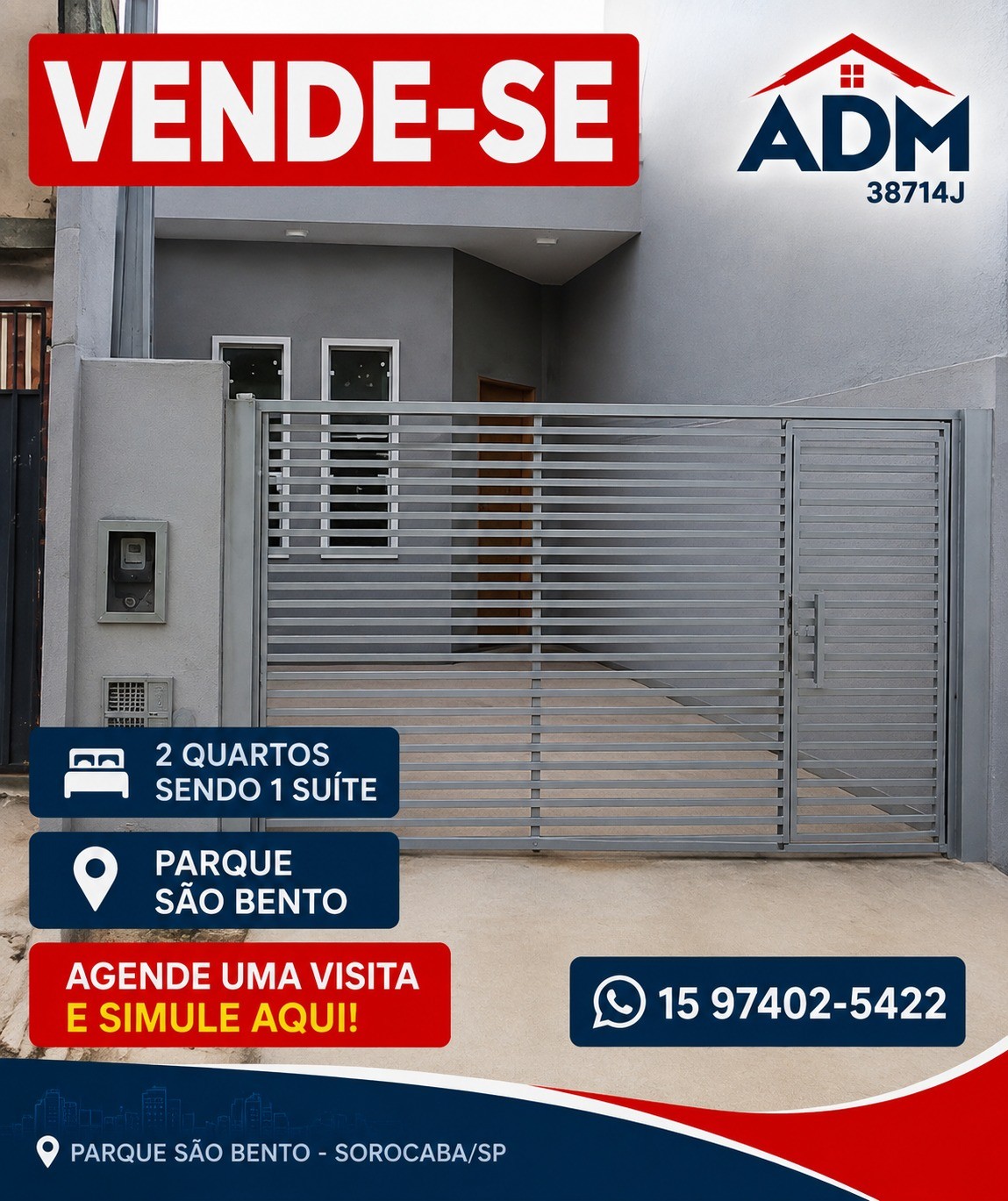 CASA 2 DORMITÓRIOS - SÃO BENTO